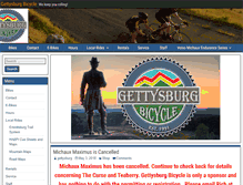 Tablet Screenshot of gettysburgbicycle.com